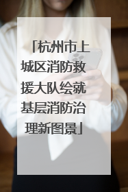 杭州市上城区消防救援大队绘就基层消防治理新图景